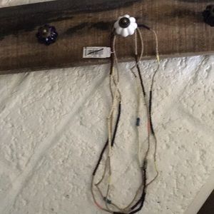 American Eagle three tier beach necklace